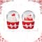 Glitzhome® 3.25" Valentine's Cupcake Waterglobes Set